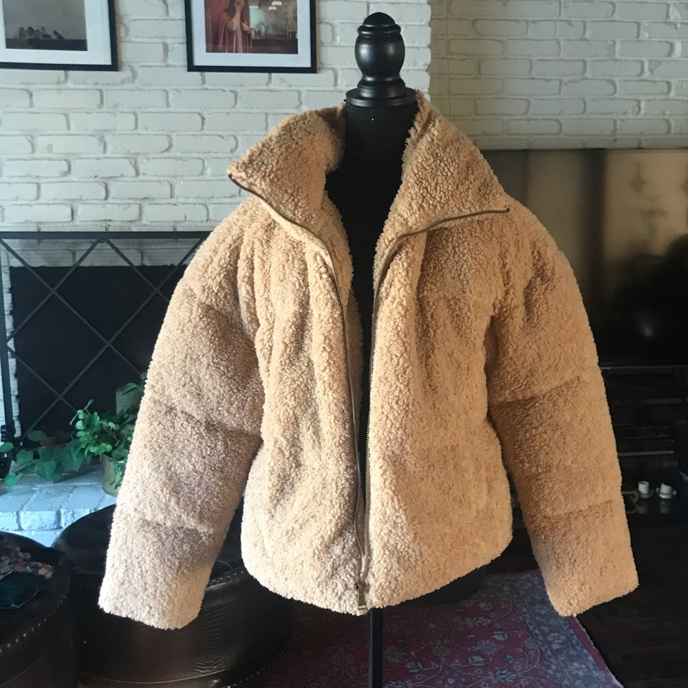NWOT. Free people teddy bear jacket.